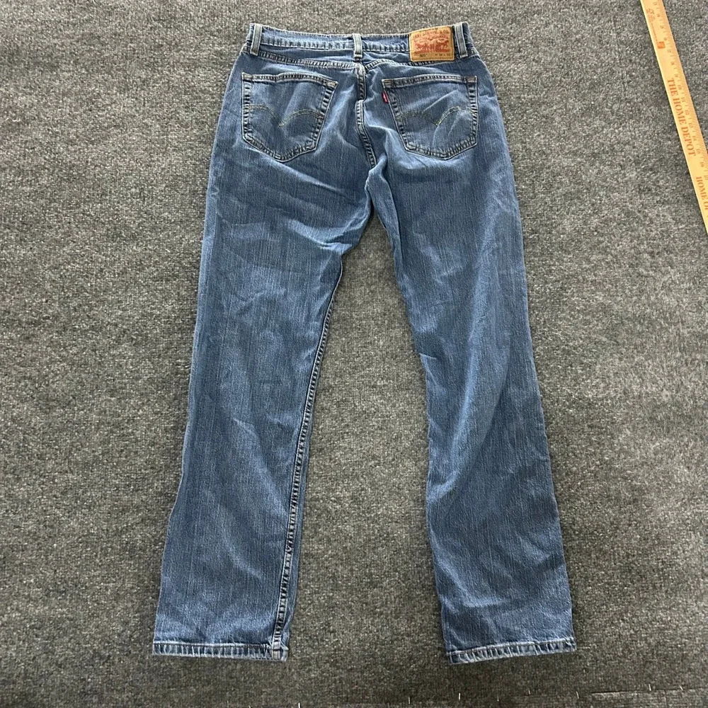 Levi's 505 Jeans Mens Size 34x32 Blue Regular Fit Straight Leg Stretch Denim